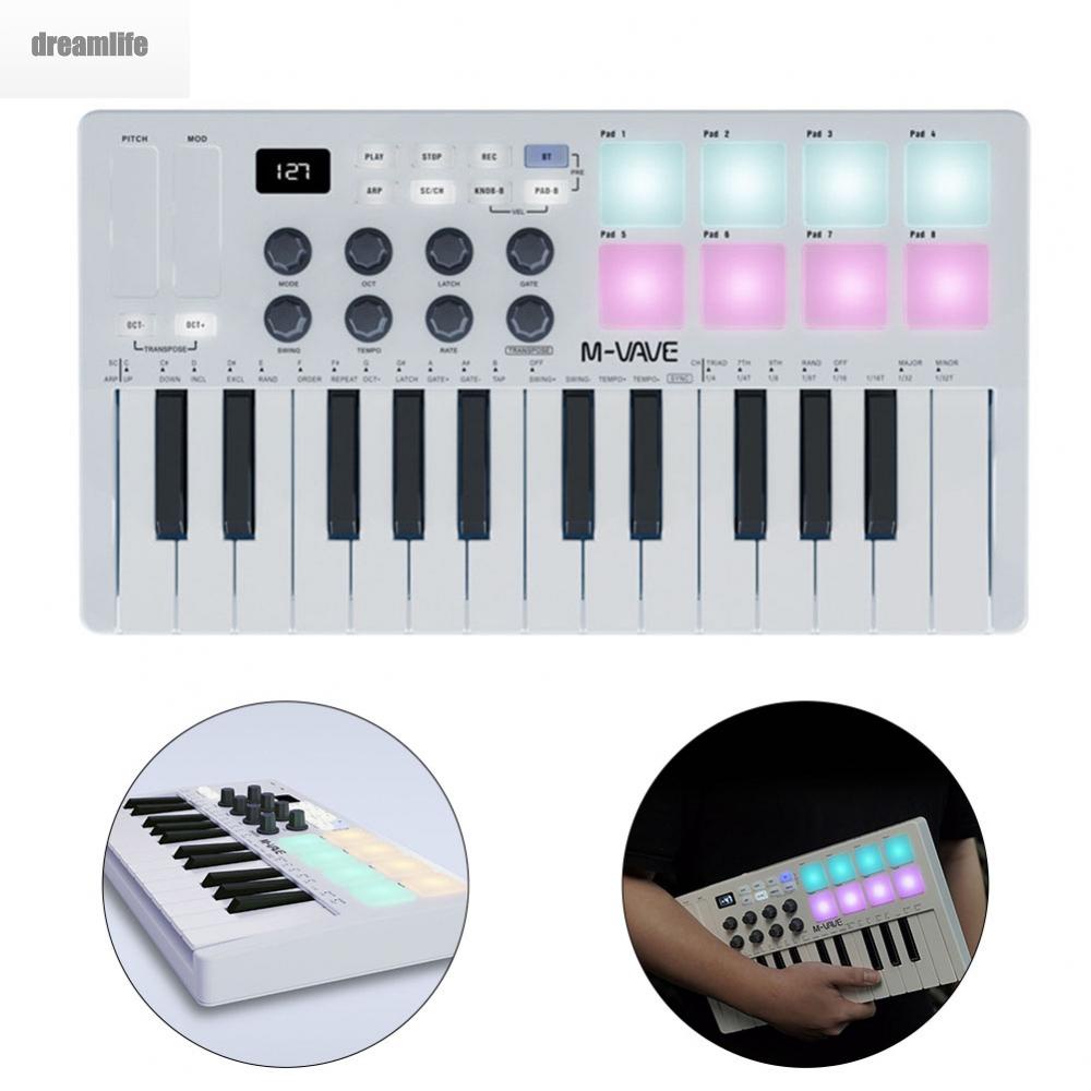 dreamlife-keyboard-controller-2000mah-321-178-46mm-8-knobs-abs-bt-controller