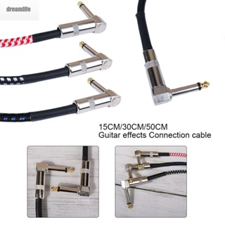 【DREAMLIFE】Reliable and High Fidelity Guitar Effects Connection Cable with Gold Plated Plug