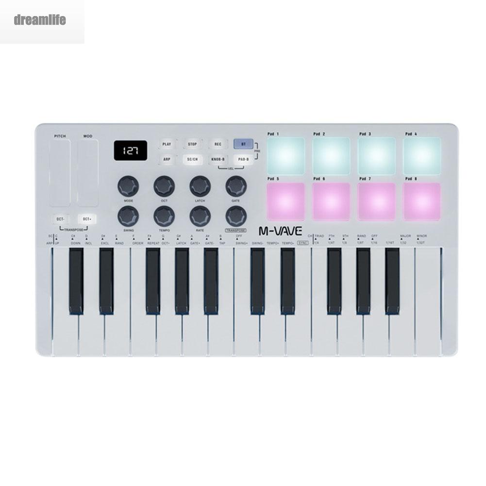 dreamlife-keyboard-controller-2000mah-321-178-46mm-8-knobs-abs-bt-controller