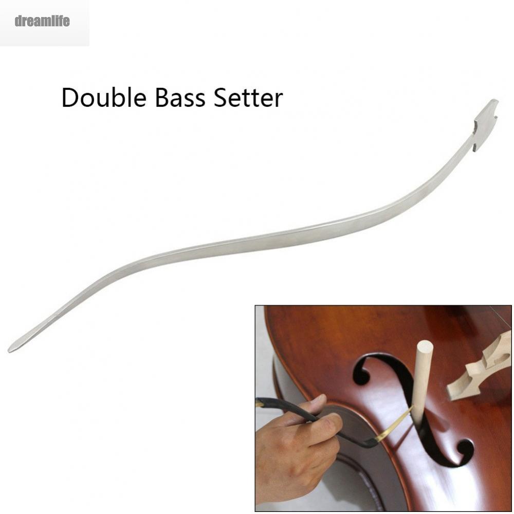 dreamlife-sound-post-setter-1pc-cello-double-column-hook-instruments-silver-string