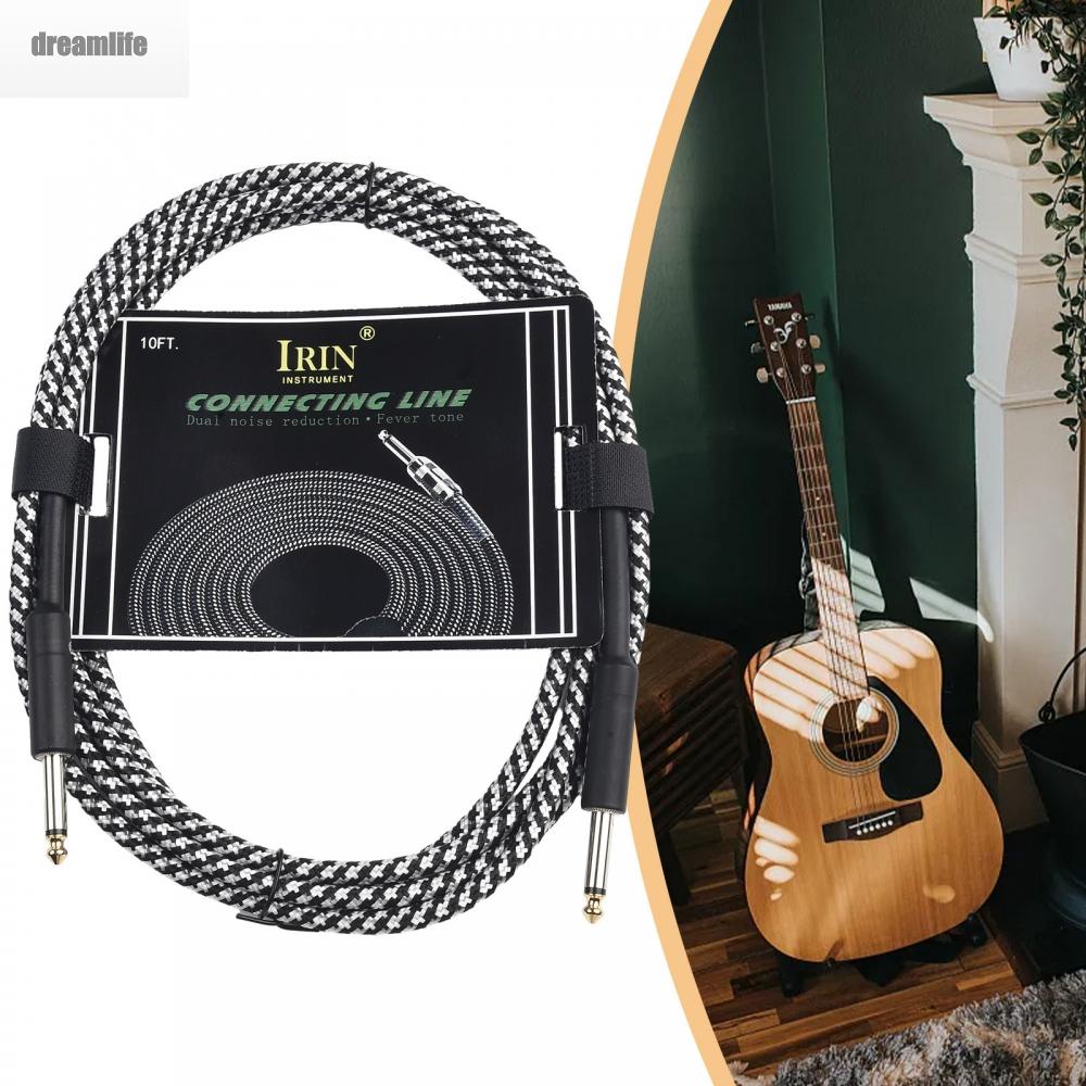 dreamlife-guitar-cable-wire-cord-3meter-6-5mm-accessories-audio-audio-cable-bass