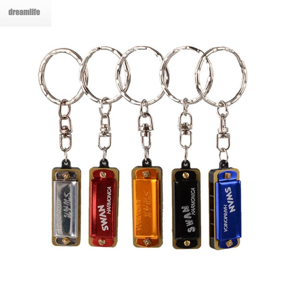 dreamlife-mini-harmonica-keychain-key-1-38-x-0-51-4-holes-instruments-portable