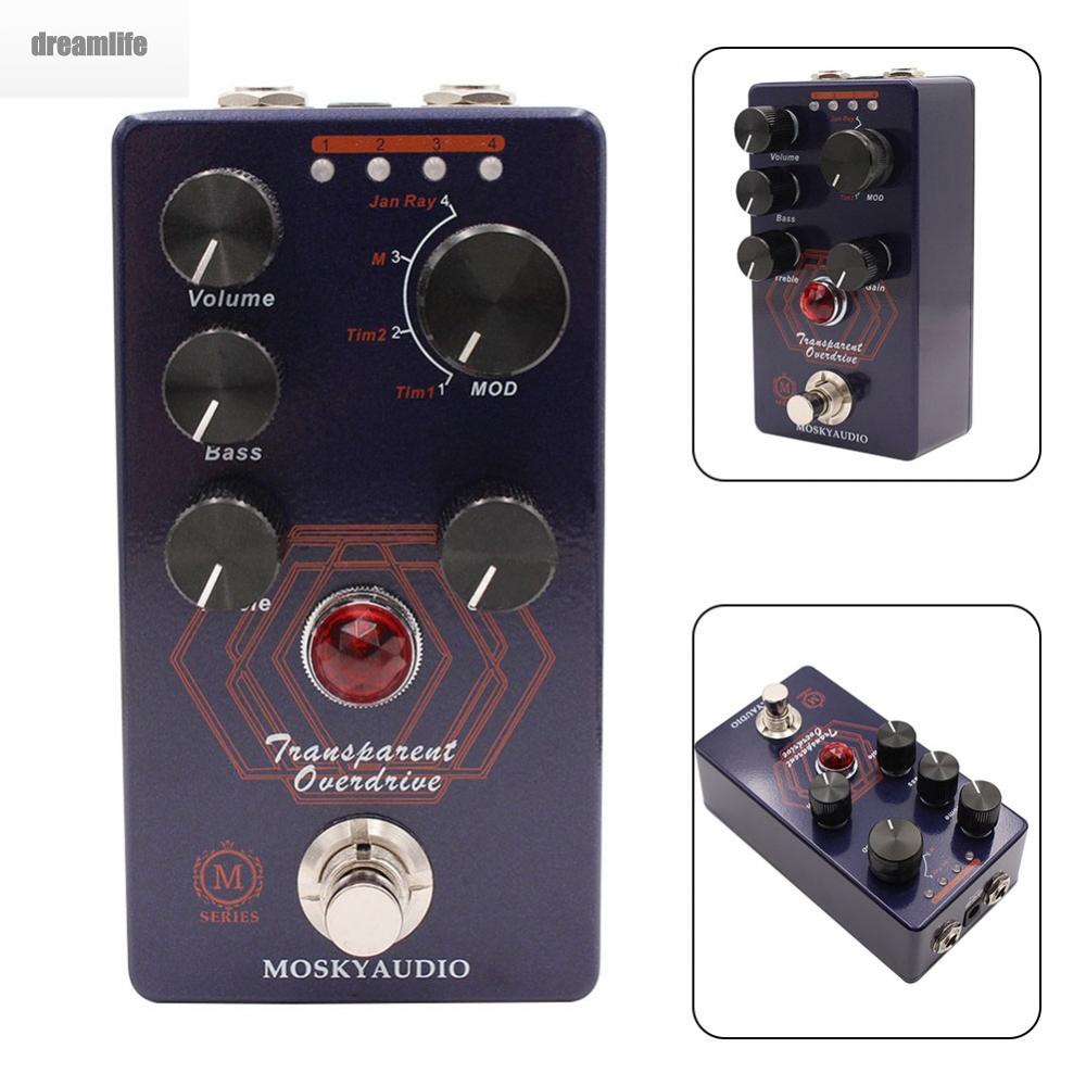 dreamlife-effects-pedal-electric-guitar-fittings-mosky-overdrive-pedal-transparent