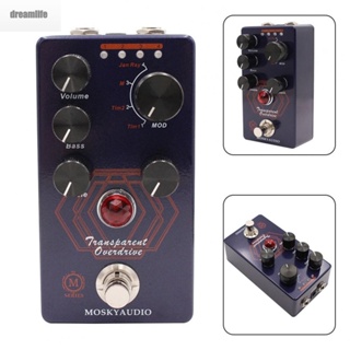 【DREAMLIFE】Effects Pedal Electric Guitar Fittings Mosky Overdrive Pedal Transparent