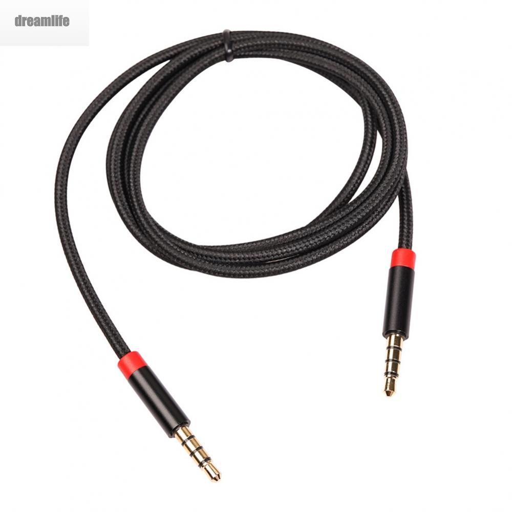 dreamlife-audio-cable-aluminum-connectors-microphone-cable-3-5mm-trrs-audio-cable