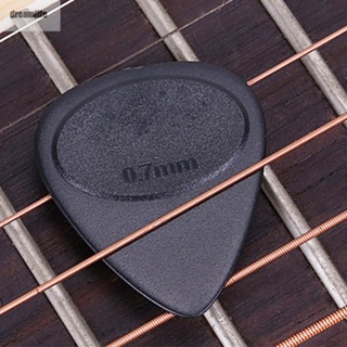 【DREAMLIFE】Guitar Picks 0.7mm Thickness 10pcs Accessory Acoustic Electric Bass Black