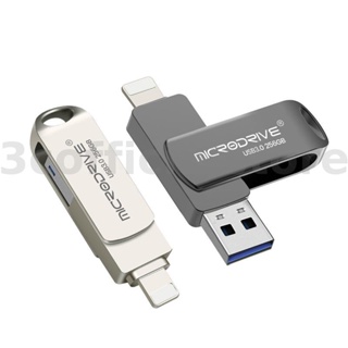 Microdrive แฟลชไดรฟ์ USB 3.0 และ iP 128GB ความเร็วสูง สําหรับโทรศัพท์มือถือ แล็ปท็อป