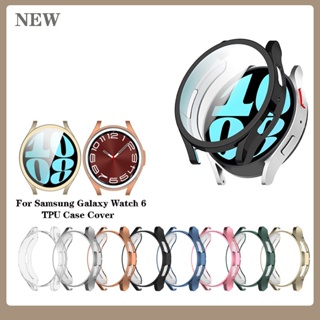 สําหรับ Samsung Galaxy Watch6 40 มม. 44 มม. / Watch 6 คลาสสิก 43 มม. 47 มม. TPU ป้องกันหน้าจอ เคลือบไฟฟ้า เคสป้องกัน