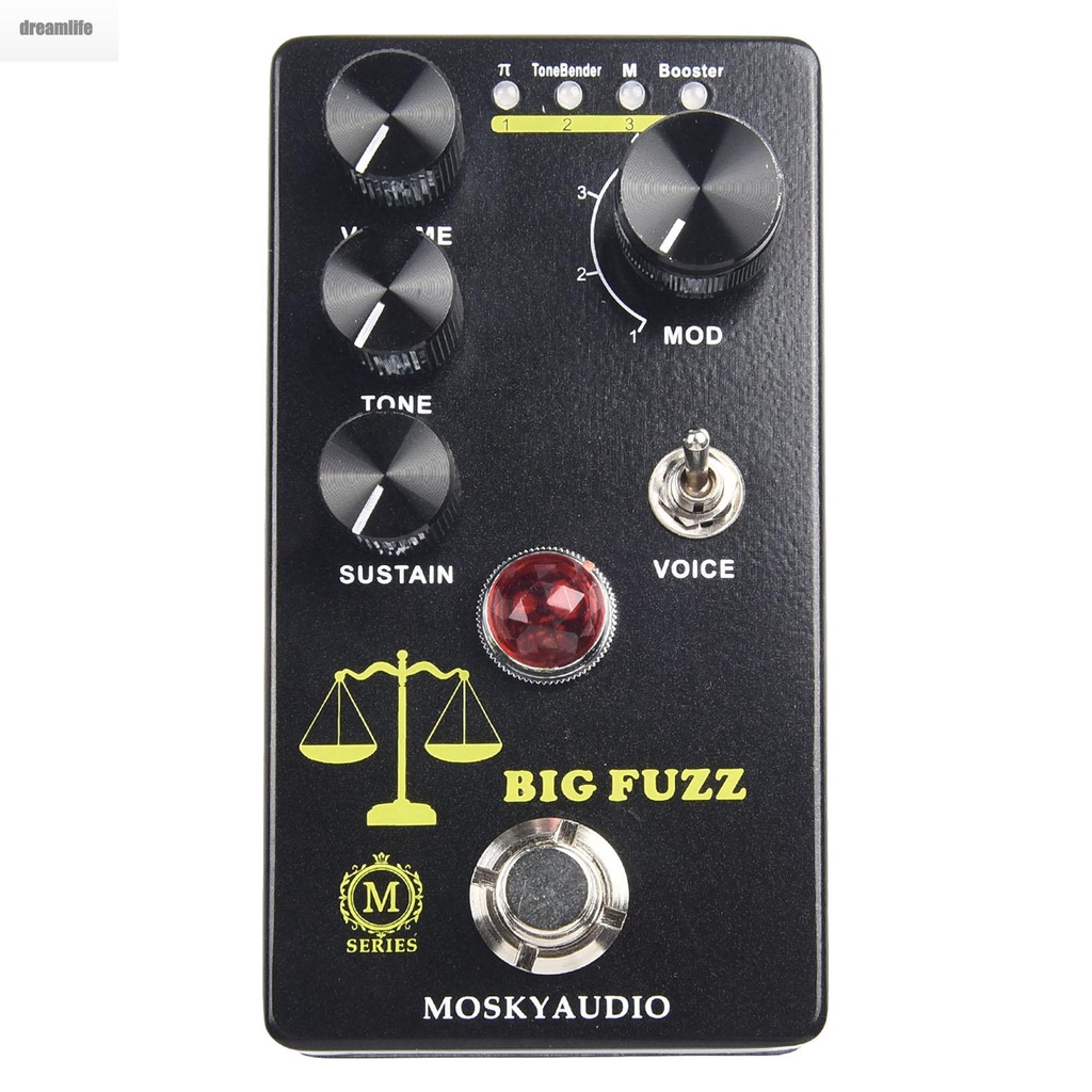 dreamlife-guitar-effects-pedal-11-5-6-5-5cm-1pc-300g-black-distortion-fuzz-tonebender