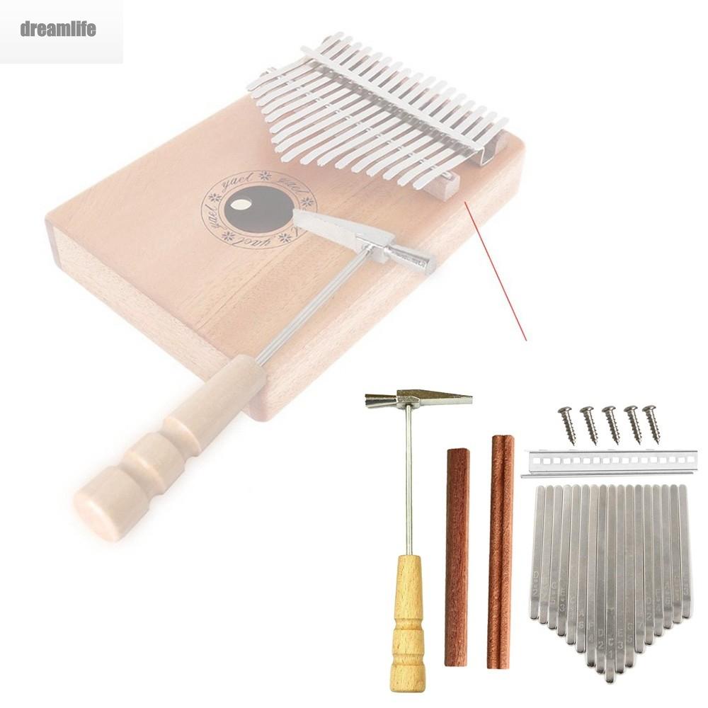 dreamlife-tuning-with-keys-17-keys-accessories-bridge-diy-hammer-kalimba-parts-useful-nice