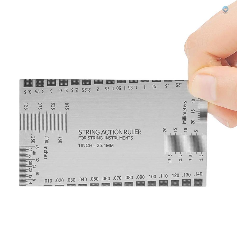 Tpt สแตนเลสกีตาร ์ String Action ไม ้ บรรทัด String Pitch ไม ้ บรรทัดกี ...