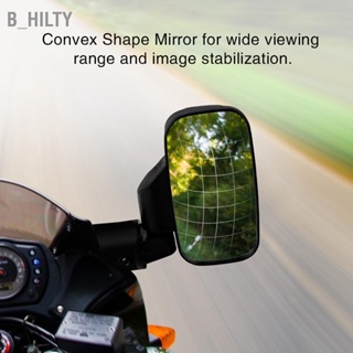 B_HILTY กระจกมองหลังด้านข้างรถจักรยานยนต์แบบปรับได้ออกแบบนูนสำหรับ UTV Polaris Ranger RZR Can Am