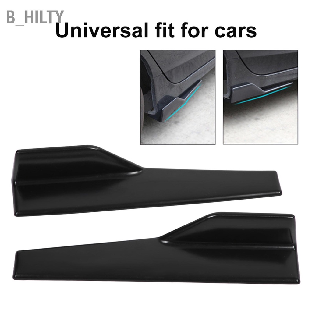 b-hilty-2-pcs-รถ-universal-matte-สีดำด้านข้างกระโปรง-rocker-splitter-winglet-wings-canard-diffuser