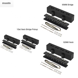 【DREAMLIFE】J Bass Pickup Set 4 String 95MM/92MM Easy To Assemble Enhanced Sound Quality