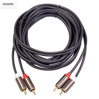 【DREAMLIFE】Audio Cable Reduce Impedance Wear-Resistant 2RCA To 2 RCA Anti-Oxidation