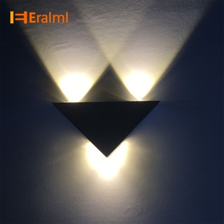 Eralml โคมไฟ LED อลูมิเนียม ทรงสามเหลี่ยม สไตล์โมเดิร์น สําหรับติดตกแต่งผนังห้องนอน ทางเดิน บันได ในร่ม