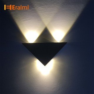 Eralml โคมไฟ LED อลูมิเนียม ทรงสามเหลี่ยม สไตล์โมเดิร์น สําหรับติดตกแต่งผนังห้องนอน ทางเดิน บันได ในร่ม