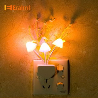 Eralml โคมไฟกลางคืน LED อัจฉริยะ รูปเห็ด เปลี่ยนสีได้ 7 สี และโคมไฟข้างเตียงนอน อบอุ่น สําหรับเด็ก