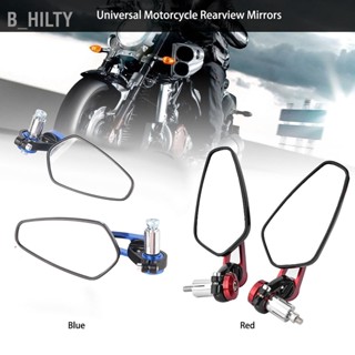 B_HILTY Universal รถจักรยานยนต์มอเตอร์ไซด์อลูมิเนียมอัลลอยด์ 7/8 "22mm Bar End กระจกมองหลังด้านข้าง