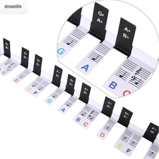 【DREAMLIFE】Keyboard Stickers Accessories Durable Marker Piano Rakes Cover Piano Sticker