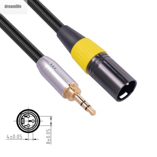 【DREAMLIFE】Audio Cable 3.5MM Male To XLR 3pin Canon Male Audio Cable For Cameras Mixer