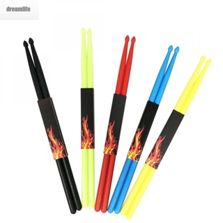 【DREAMLIFE】Drumsticks 5A Nylon Anti-slip Function Colorful Trendy Threaded Handle