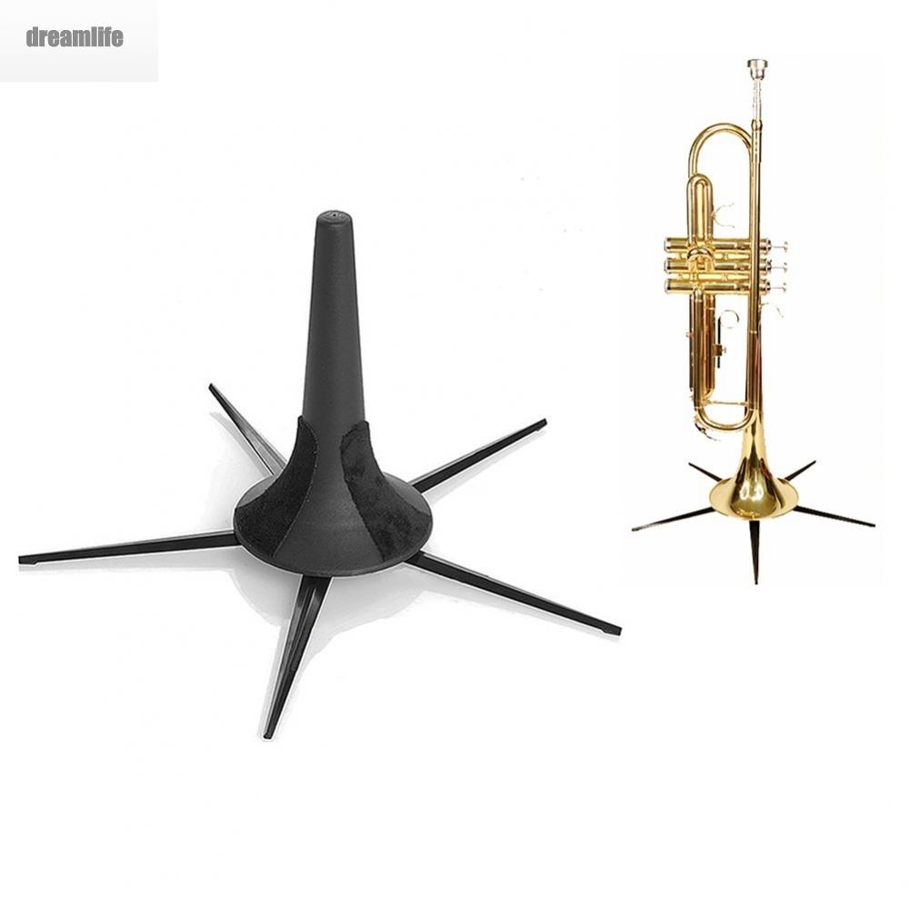 dreamlife-trumpet-holder-replacement-18-10-5-10-5cm-anti-rust-black-metal-plastic