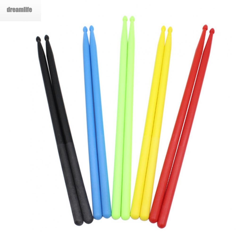 dreamlife-drumsticks-5a-nylon-anti-slip-function-colorful-trendy-threaded-handle