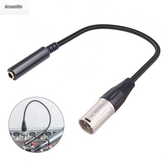 【DREAMLIFE】Adapter Cable XLR Male To Female 6.35mm Adapter Audio Cable Audio Cord