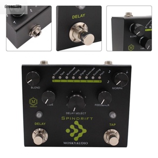 【DREAMLIFE】Guitar Effect Pedal Black Digital Delay With TAP Selection Knob Brand New