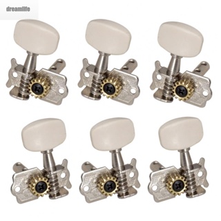 【DREAMLIFE】Acoustic Guitar Tuners 0.23inch 6Pcs 6mm Acoustic Guitar Tuning Pegs 3L3R