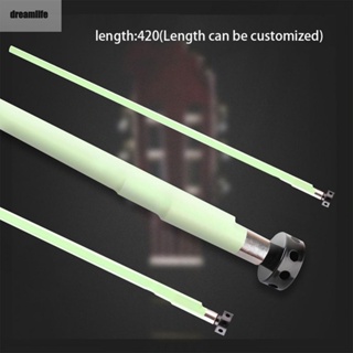 【DREAMLIFE】Guitar Truss Rod 1 Set 16.5in 420mm 8 Hole Adjustable Green Guitar Metal