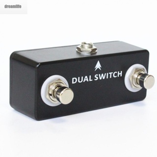 【DREAMLIFE】Effect Pedal 150g 1pc 5.3oz 9.8x3.8x3.2cm Black Dual Switch Effect Pedal