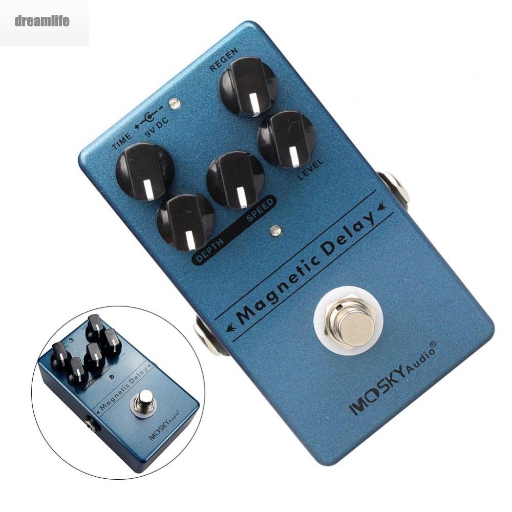 dreamlife-effect-pedal-distortion-overdrive-magnetic-delay-mosky-audio-true-bypass