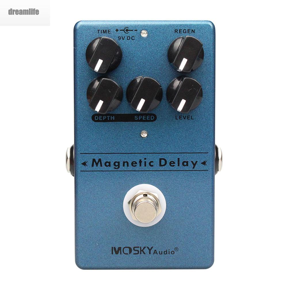 dreamlife-effect-pedal-distortion-overdrive-magnetic-delay-mosky-audio-true-bypass