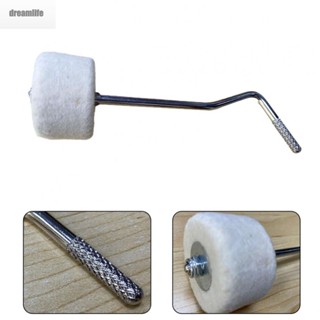 【DREAMLIFE】Easy to Install Drum Felt Beater Pad for Single or Double Step Hammers