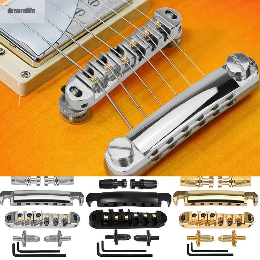 dreamlife-saddle-bridge-bridge-ball-bridge-lp-bridge-tailpiece-upper-and-lower-zinc-alloy