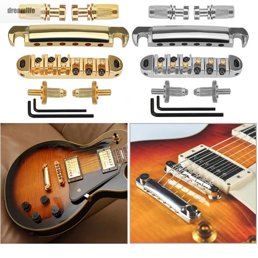 dreamlife-saddle-bridge-bridge-ball-bridge-lp-bridge-tailpiece-upper-and-lower-zinc-alloy