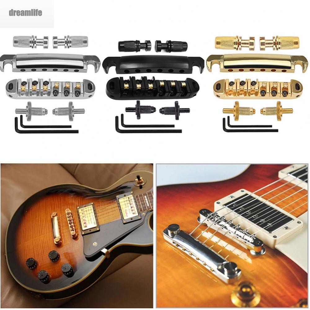 dreamlife-saddle-bridge-bridge-ball-bridge-lp-bridge-tailpiece-upper-and-lower-zinc-alloy