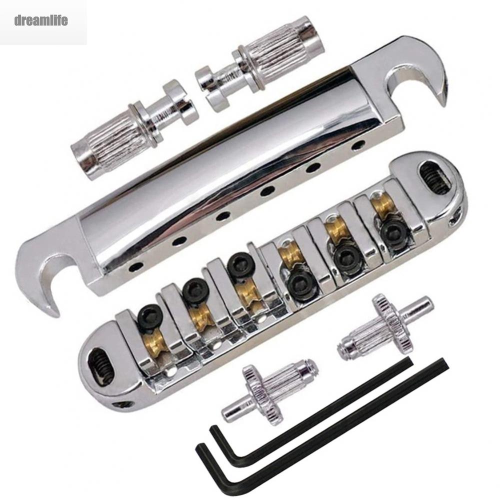 dreamlife-saddle-bridge-bridge-ball-bridge-lp-bridge-tailpiece-upper-and-lower-zinc-alloy