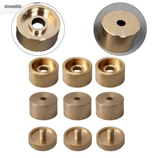 【DREAMLIFE】Trumpet Parts 1 Set 16mm Accessories Copper Cover DIY Finger Buttons Gold