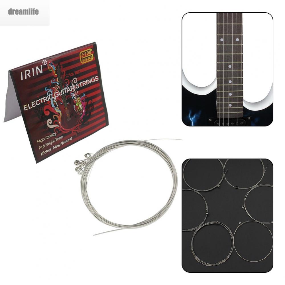 dreamlife-guitar-strings-parts-rock-set-silver-string-wound-6-pcs-electric-guitar