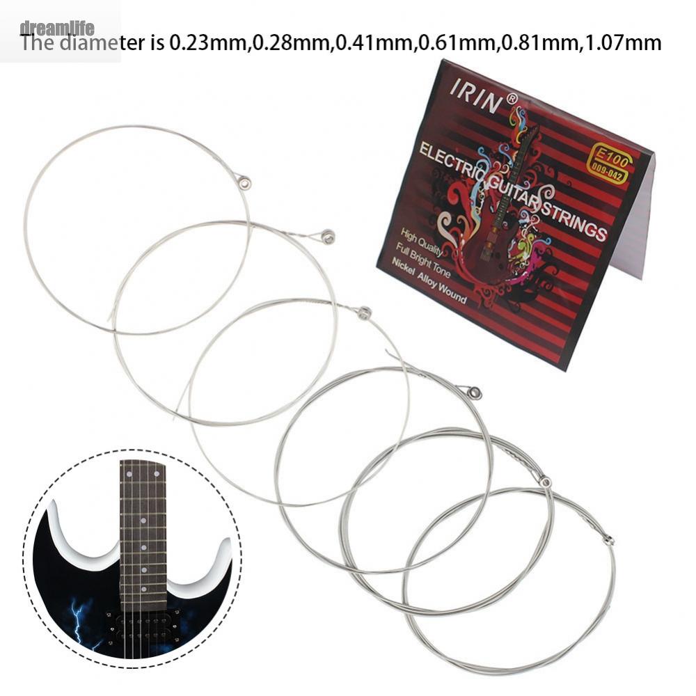 dreamlife-guitar-strings-parts-rock-set-silver-string-wound-6-pcs-electric-guitar