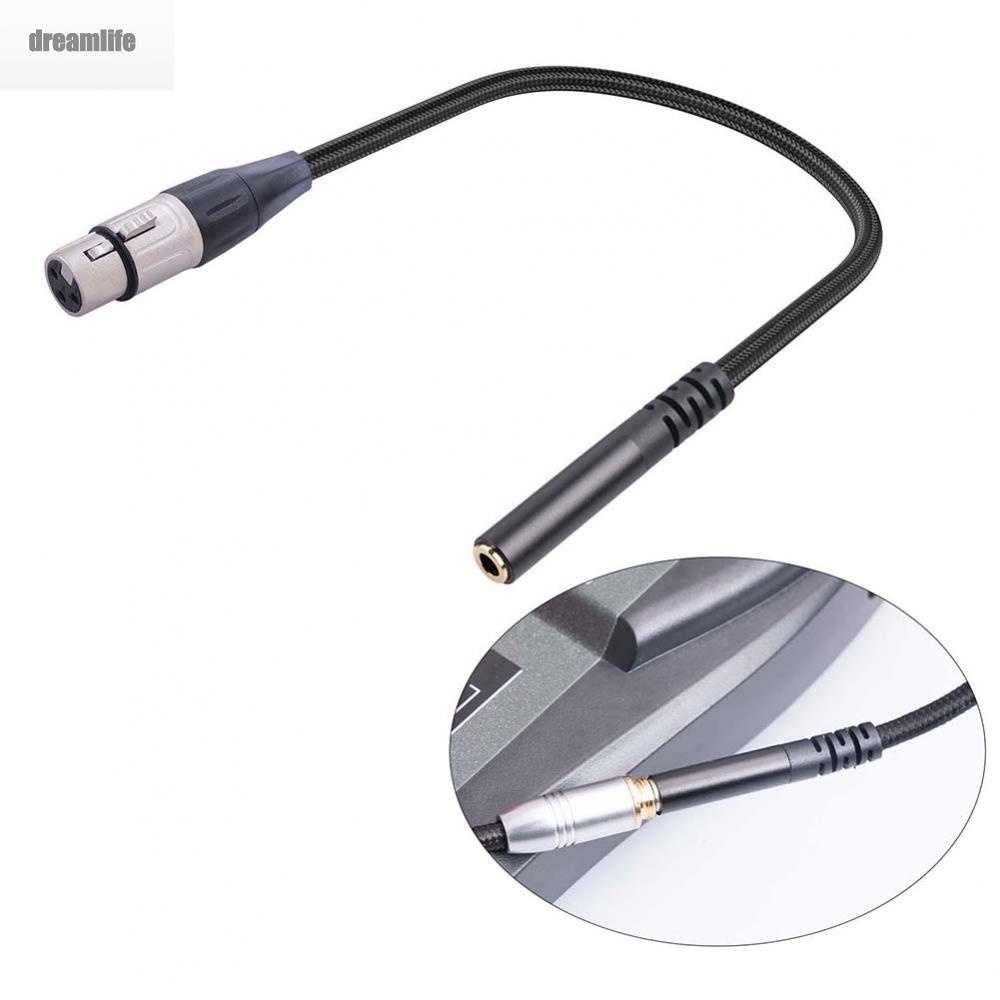 dreamlife-female-to-xlr-cable-1feet-3-pin-3-5mm-cd-speaker-for-microphone-xlr-female