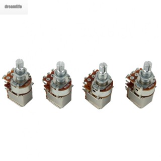 【DREAMLIFE】Perfect for Custom Wiring Guitar Push Pull Potentiometer A250K/B250K/A500K/B500K