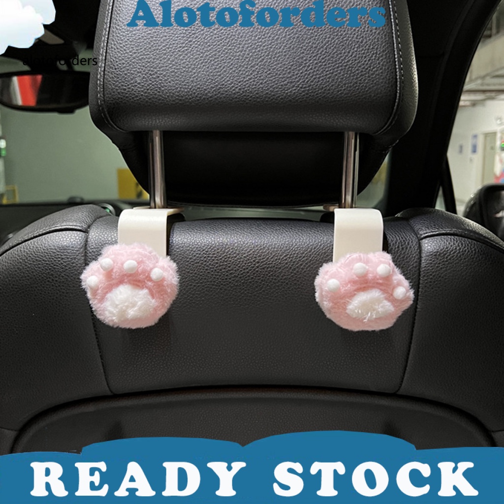 lt-alotoforders-gt-ที่แขวนเสื้อโค้ท-ผ้ากํามะหยี่ขนนิ่ม-รูปอุ้งเท้าแมว-แข็งแรง-อุปกรณ์เสริม-สําหรับติดเบาะรถยนต์