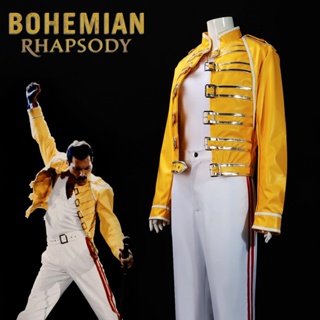 ชุดคอสเพลย์ Queen Lead Vocals Freddie Mercury สําหรับเต้นรํา