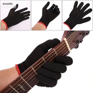 【DREAMLIFE】Guitar Glove Spare Parts Accessories Black For Musicians Practice Gloves