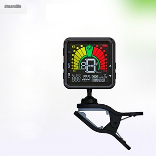 【DREAMLIFE】Clip-on Tuner Color Screen Plastic Vibration 430-450Hz AO(27.5Hz)-4186Hz(c8)