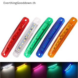 Ever หลอดไฟหรี่ LED 9 SMD 24V 12V ทรงวงรี สําหรับรถบรรทุก รถพ่วง 2 ชิ้น